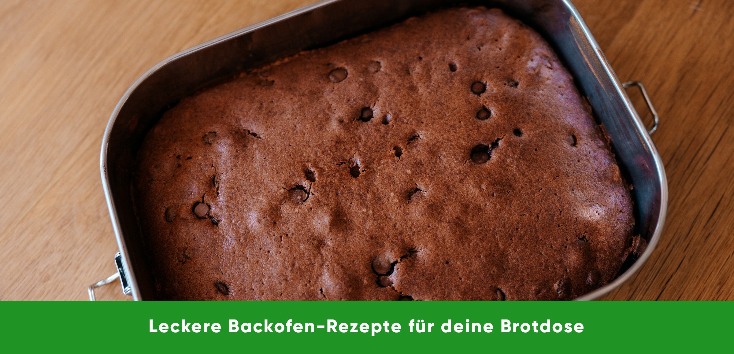 Schokoladenkuchen in der Blockhütte Edelstahl Brotdose