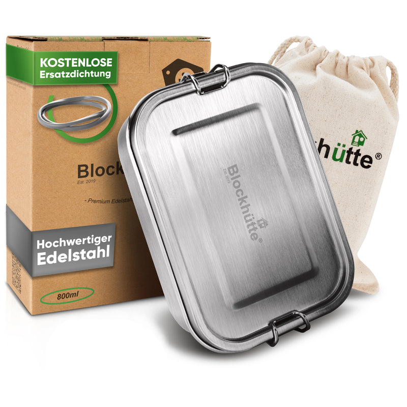 Premium stainless steel lunch boxes with 2 dividers