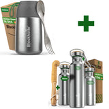 Lunch-Bundle - Thermolunchbox + Edelstahl Trinkflasche