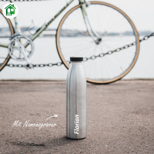 Individual engraving for the stainless steel sport bottle