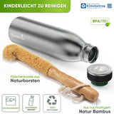 Engraved Stainless Steel Sports Bottle - Personalised with Name - 1000ml - Blockhütte UK