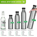 Engraved Stainless Steel Sports Bottle - Personalised with Name - 1000ml - Blockhütte UK