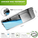 Stainless Steel Lunch Box - Premium Quality with 2 Dividers - 800ml - Blockhütte UK