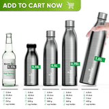 Stainless Steel Sports Bottle + Natural Cleaning Brush - 1000ml - Blockhütte UK