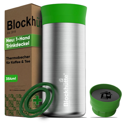 Stainless Steel Thermo Mug for Coffee & Tea - 354ml - Blockhütte UK