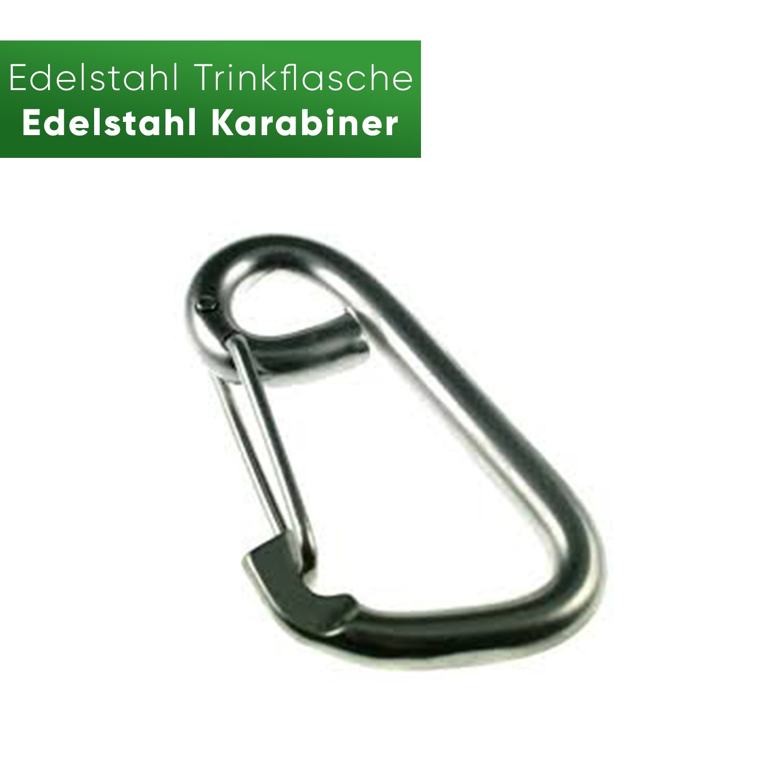 Stainless Steel Trekking Carabiner - Karabiner - Blockhütte UK