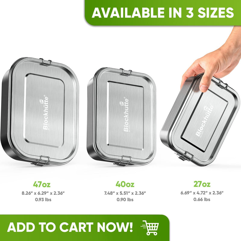 Workday Lunch Kit - Food Jar & Lunch Box - 1000ml - Blockhütte UK
